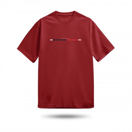 Ανδρικό T-Shirt "Paris" - Μπορντό