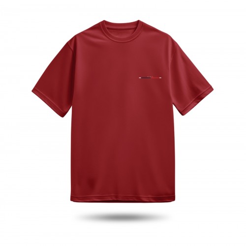 Ανδρικό T-Shirt "Paris" με Σχέδιο στο Πλάι - Μπορντό